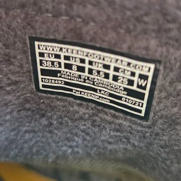 Keen Womens Uneek SNK CHukka II Boots Size 8 Black Animal Print NEW Lace Up - Picture 9 of 10